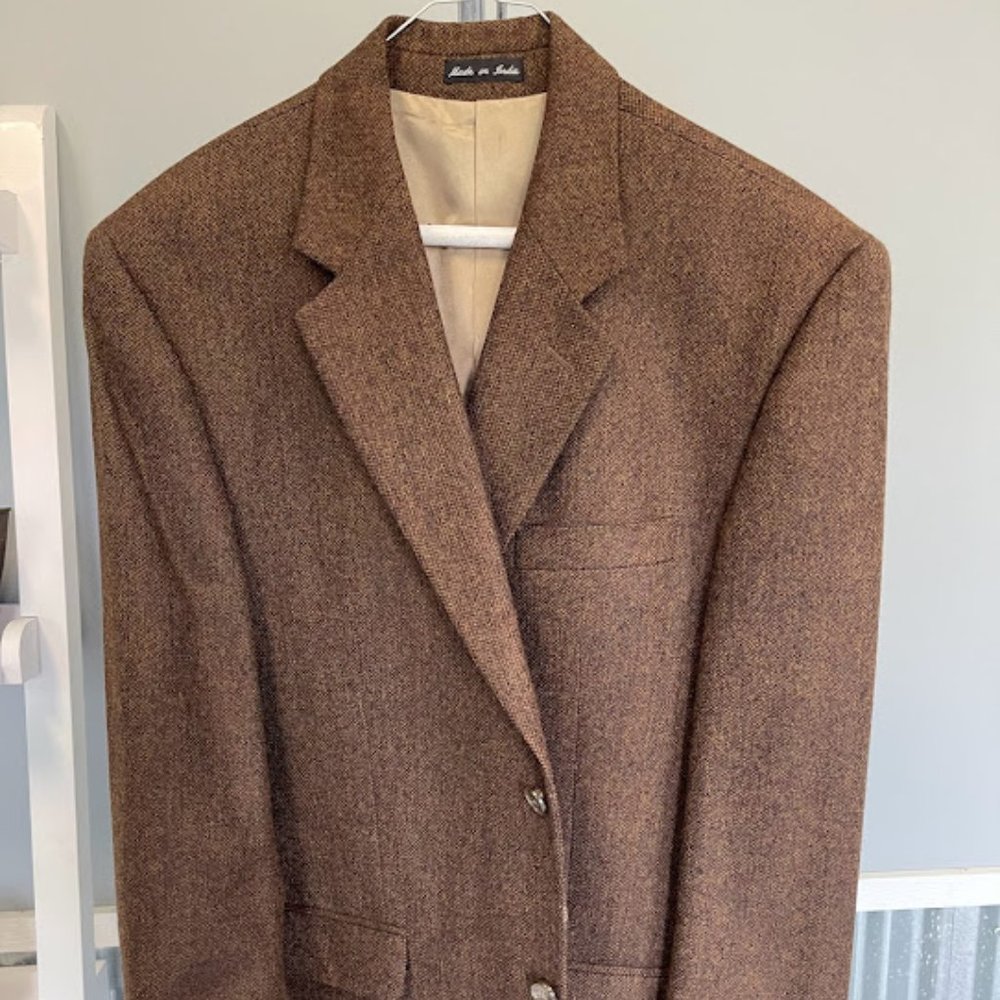All Wool Tweed Sport Coat